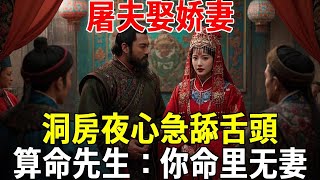 屠夫娶娇妻，洞房夜心急舔舌頭，算命先生：你命里无妻#蝴蝶飛飛 #民間故事 #奇聞趣事 #古代小說#懸疑