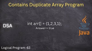 LeetCode 217: Contains Duplicate | Blind 75 | Java Solution Explained | Java Step-by-Step | Easy