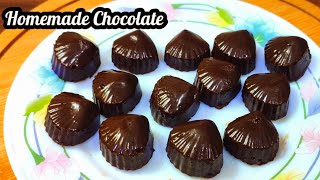 Homemade chocolate Recipe,Easy Chocolate recipe without coconut oil,no cook chocolate recipe