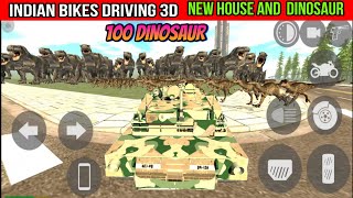 Indian Bikes Driving 3d | 100 Dinosaur House and Army Tank | Funny Gameplay Indian Bikes Driving 🤣🤣