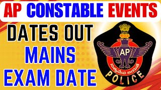 AP Constable events Dates II AP Constable Mains Exam Date II AP CONSTABLE UPDATE LATEST