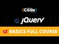 🔥jQuery Basics Full Course | jQuery Tutorial | jQuery |  jQuery Tutorial  For Beginners | SimpliCode