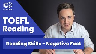 TOEFL Reading Skill 7: Negative Fact with Jay!