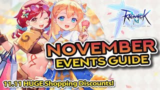 NOV 2024 Events Guide: Refine Discount Event + Huge Shopping Discount ~ Ragnarok M: Eternal Love