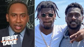 Stephen A. reacts to Antonio Brown working out with Lamar Jackson | First Take