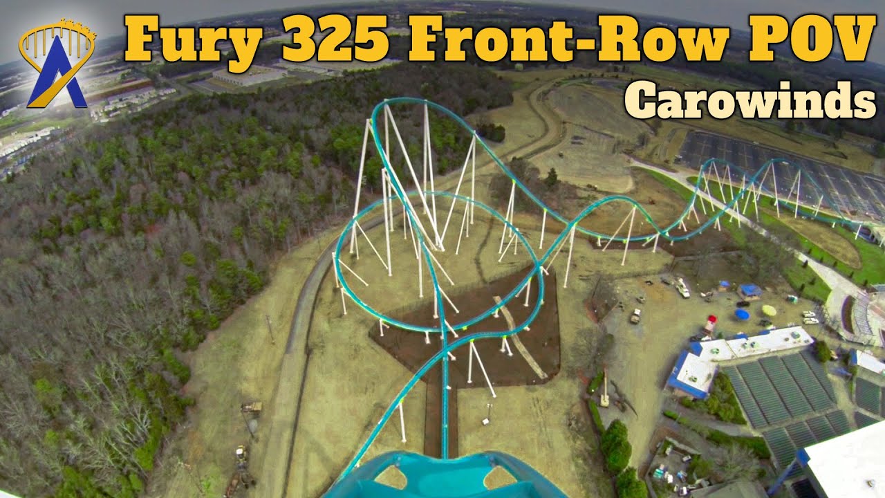 Fury 325 Roller Coaster Front-Row POV At Carowinds - YouTube