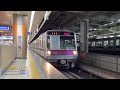 8000系初の廃車回送…【8107f 廃車回送】営団8000系8107編成が北千住駅を低速で通過するシーン（臨回49s）2021.8.9