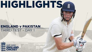 Day 1 Highlights | Crawley Stars With Superb Maiden Hundred | England v Pakistan 3rd Test 2020