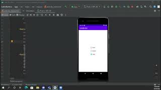 How to create a radio button in Android Studio