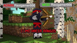 CÓMO hacer RANGOS en tu SERVIDOR de MINECRAFT | Luckperms + Nametagedit
