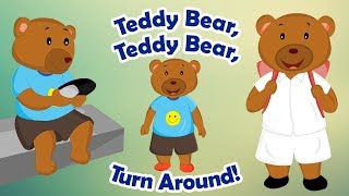 Teddy Bear Teddy Bear Turn Around | English Nursery Rhyme Song For Children
