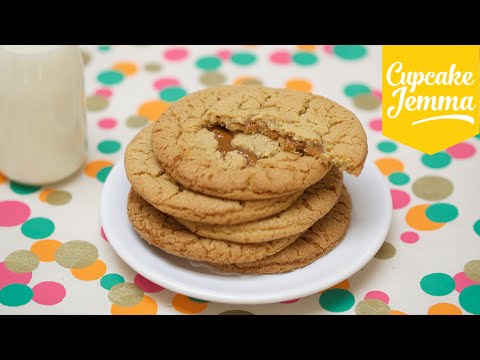 Chewy Salted Caramel Cookie Recipe | Cupcake Jemma Chewy Salted Caramel Cookie Recipe | Cupcake Jemma