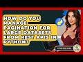 How Do You Manage Pagination For Large Datasets From REST APIs In Python? - Python Code School