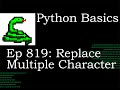 Python Basics Tutorial How to Replace Multiple String Characters || String Replace