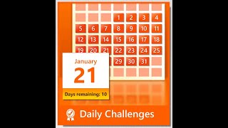 Microsoft Sudoku Daily Challenges (2024-01-21)