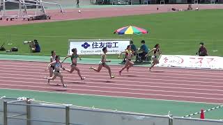 【布勢スプリント 2022】GP女子100m予選3組　(+1.3m/s)