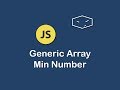 generic array min number in javascript