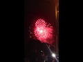 Fireworks show before the start of the Honolulu marathon.