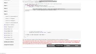 NPTL Programming in JAVA Week 4.Programming assignment: Q2.