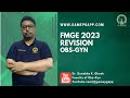 FMGE 2023 Obs-Gyn Revision | Dr. Sunabha K Ghosh | GAMEPGAPP