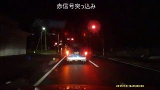 茨城DQN運転2015-11-16、早朝の栃木DQN