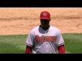 ari@col r. de la rosa induces inning ending dp