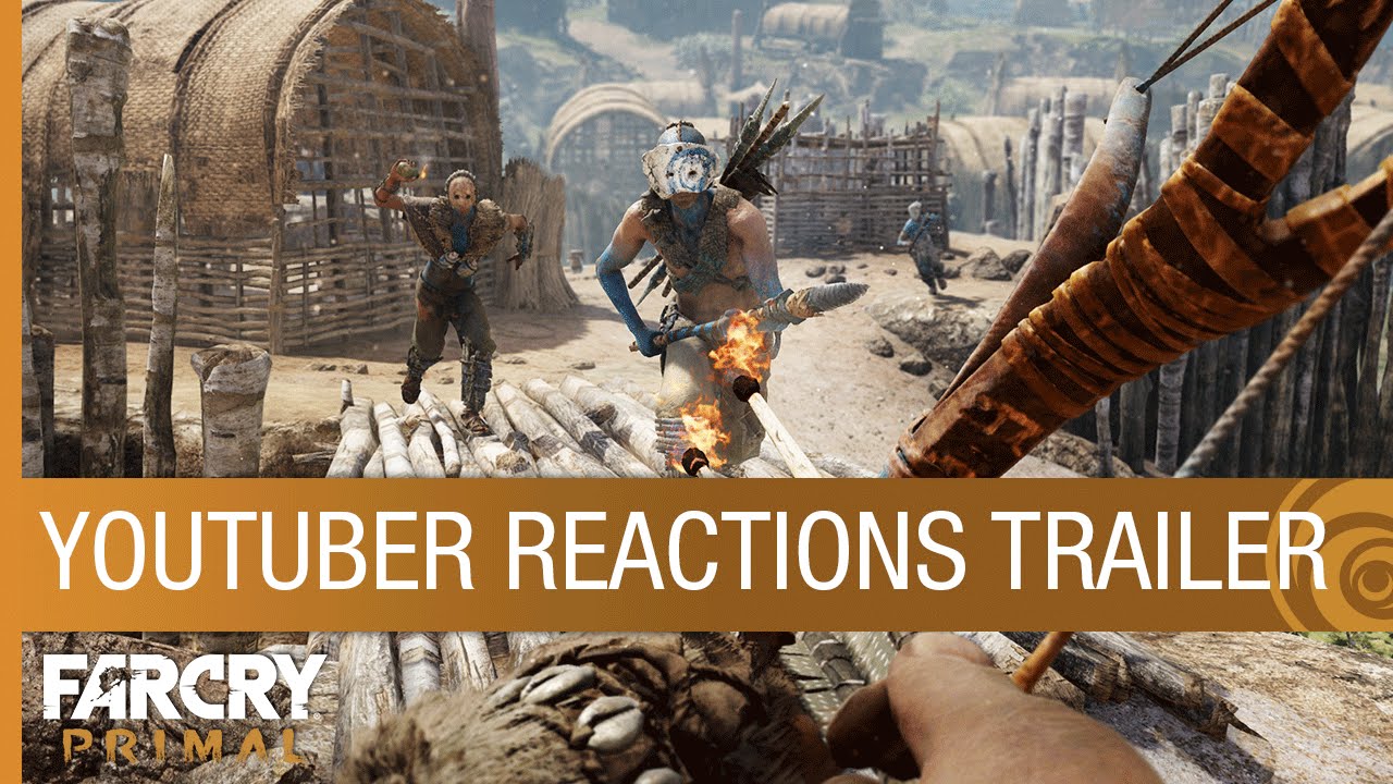 Far Cry Primal Trailer Youtuber Reactions Na Youtube