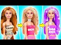 BARBIE FALIDA VS. RICA VS. RICASSA | Transformação de Beleza Radical | Bonecas Ganham Vida