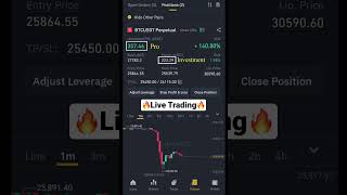 $200 invest $400 profit🤑   Live #Bitcoin Trading with 125X leverage #shorts