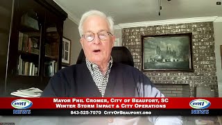 WHHI NEWS | Phil Cromer: Winter Storm Impact \u0026 City Operations | City of Beaufort, SC | WHHITV