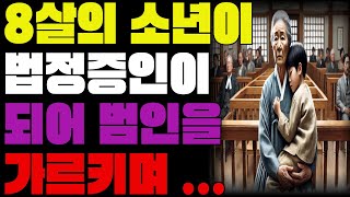 8살 소년이 어머니의 살해현장의 목격자로 법정에 증인으로 출석해서 하는 말이.... #반전사연, #감동스토리, #50대감성, #60대추억, #인생이야기, #가족이야기. #사랑과이별