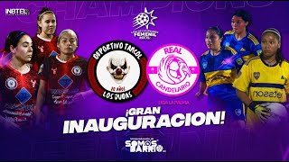 Inauguración Liga de Campeones Femenil Inbtel (Judas Tancol vs Candelario BJ Femenil) )