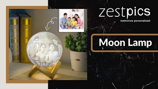 Moon Light | Moon Lamp | Moon Light Lamp | 3D Moon Lamp | Personalised Moon Lamp | 3D Moon LED Lamp