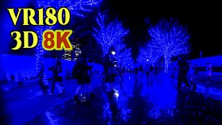 [8K VR180 3D ] 東京クリスマスイルミネーション：渋谷青の洞窟 Tokyo Shibuya AONODOUKUTSU-Blue Cave- Christmas Illuminations