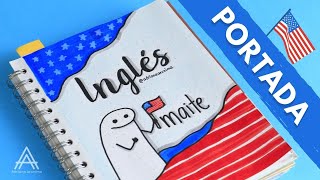 🇺🇸 Portada de la materia Inglés | Caratula de flork