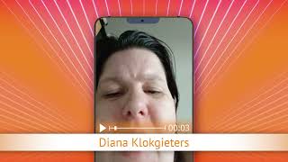 TV Oranje app videoboodschap - Diana Klokgieters