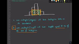 Largest Rectangle in Histogram - LeetCode Hard Problem - Solution Intuition & Python implementation