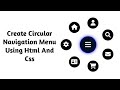 Create Circular Navigation Menu Using Html And Css