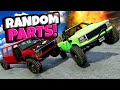 Random Parts Truck VS Upgraded Trucks on a Mountain in BeamNG Drive Mods!