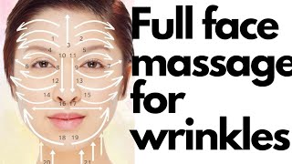 LIFTING MASSAGE TUTORIAL | Full face anti-aging lymphatic Drainage Massage