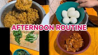 Afternoon Routine | Lunch Preparation | Chicken Biryani Recipe| VLOG