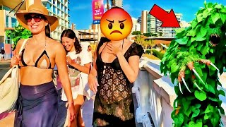 PEGADINHA: SUSTOS NA PRAIA 🌴 PARTE 2 -  BUSHMAN PRANK 2025