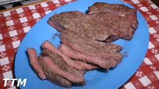 How to Cook a Top Round Steak or London Broil in the Toaster Oven~Good Cheap Steak