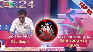 GIA ĐÌNH TÀI TỬ | Tập 82 FULL | Xếp tháp li | Ném vòng vào người | 210417