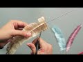 DIY Satin Ribbon Feathers  How to Make Silk Ribbon Feathers Easy  Best Ribbon decoration ideas