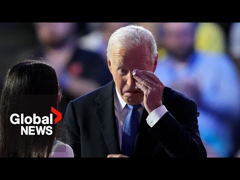 Joe Biden Gives Long Farewell at Democratic Convention