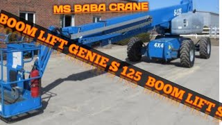 GENIE HOW TO OPERATE /GENIE S125 MAIN BOOM LIFT