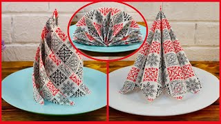 Napkin folding tutorial. How to fold napkins. Easy tutorial.