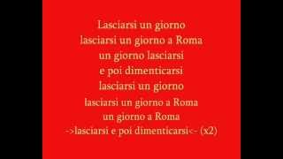 Niccolò Fabi - Laciarsi Un Giorno A Roma Lyrics