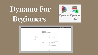 “Dynamo for Beginners Create Your First Workflow”